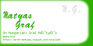 matyas graf business card
